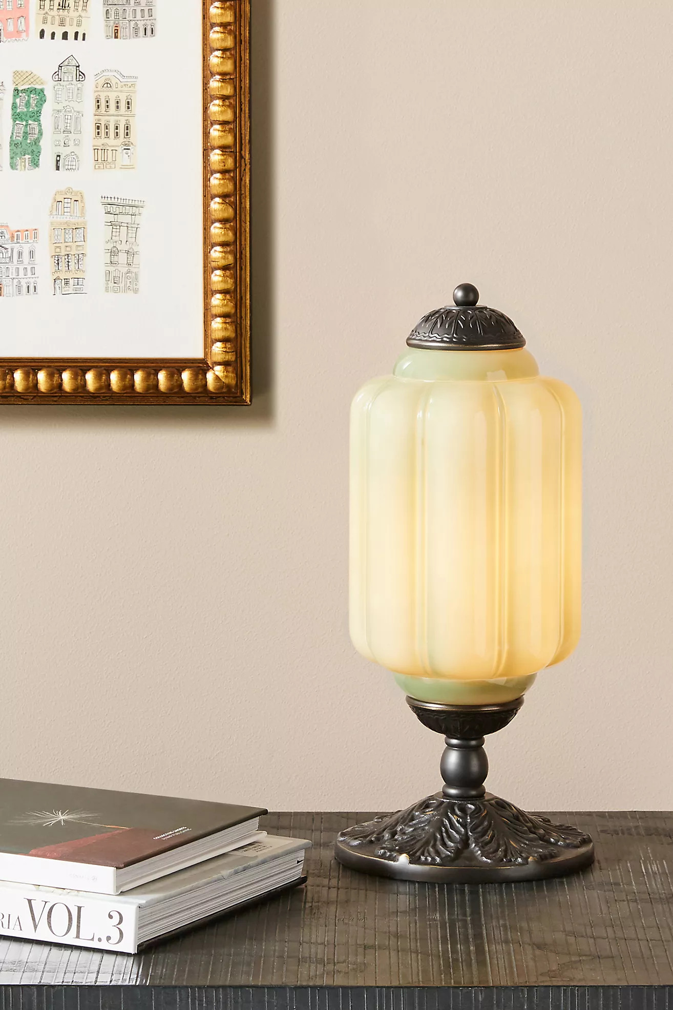 The Eloise Scallop Milk Glass Table Lamp | Anthropologie (US)