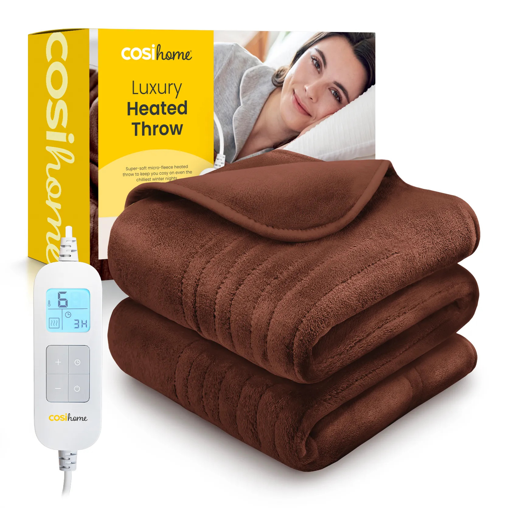 Heating | Fleece Electric Heated Throw | Cosi Home | Debenhams UK