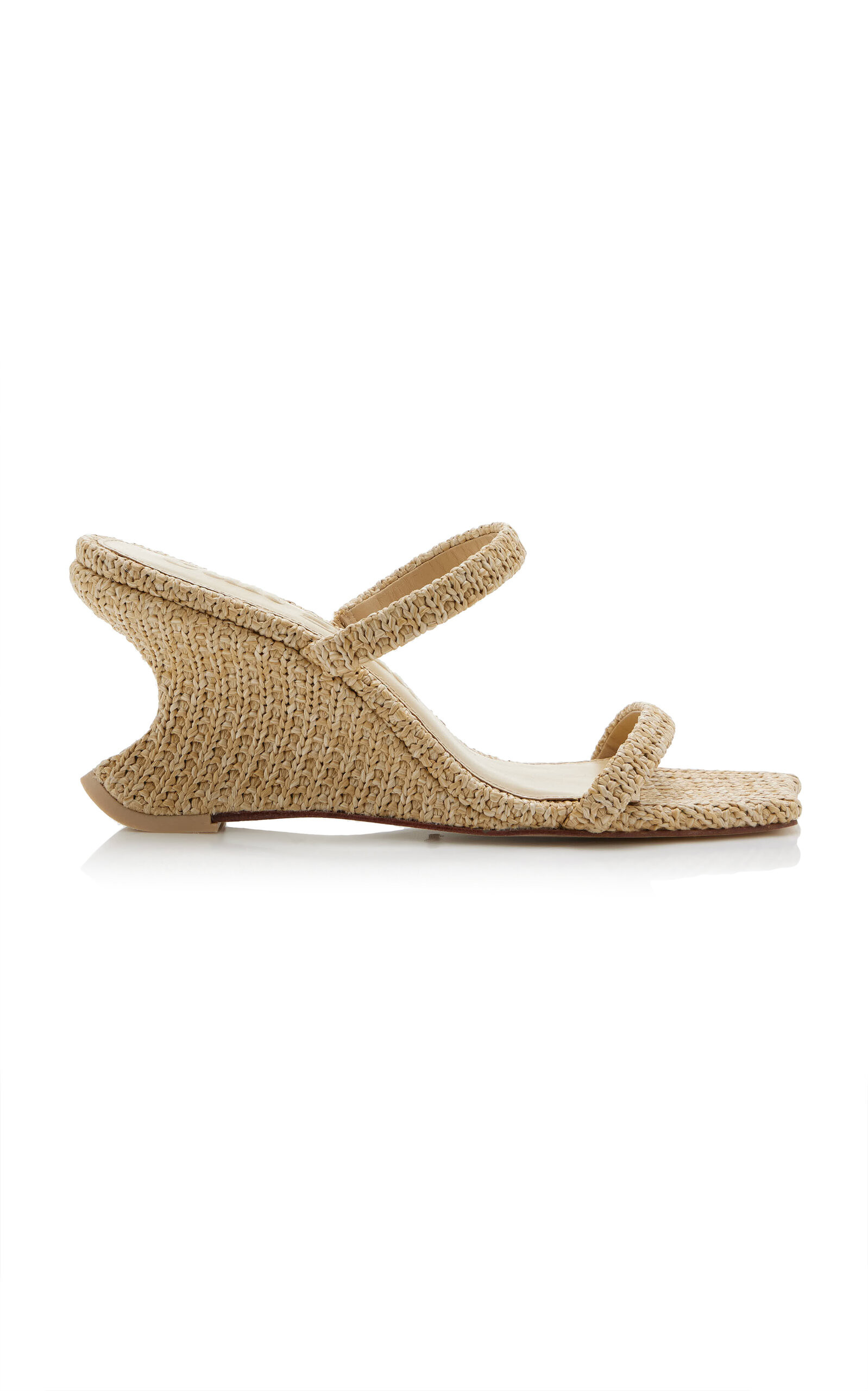 Raven Raffia Wedge Sandals | Moda Operandi (Global)