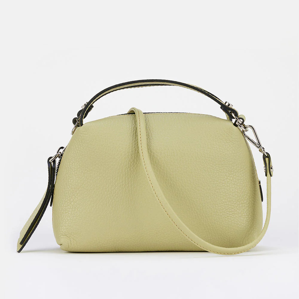 Soft Green Leather Small Alifa Bag | Caroline Gardner