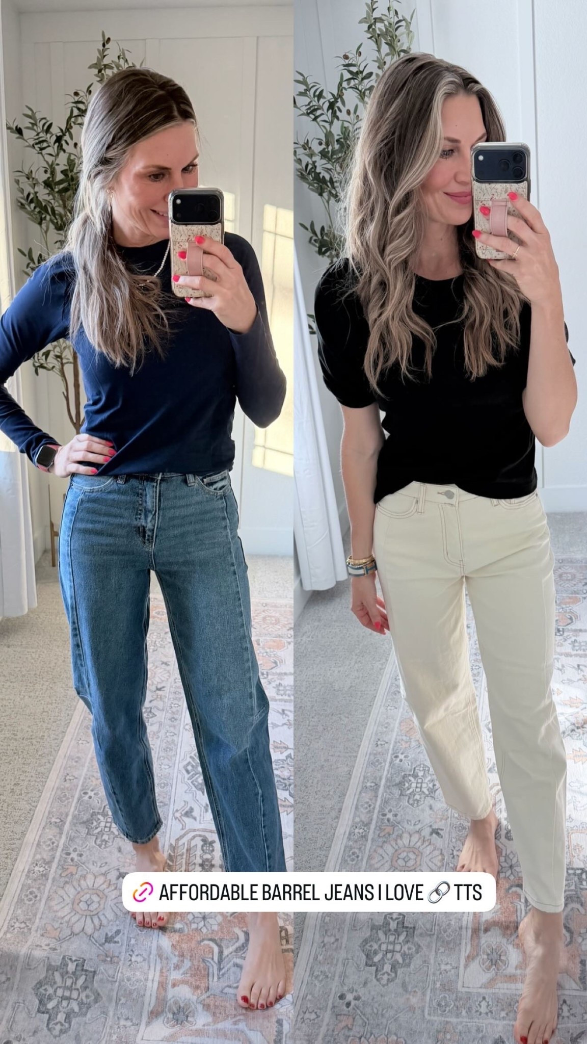Barrel denim that are actually flattering AND affordable 🙌

I was a little skeptical of the barrel jean trend at first, but these changed my mind. The fit is so good, they’re comfortable, and they give that effortless styled look without the designer price tag. Definitely one of those pieces that makes an outfit feel instantly put together.

If you’ve been curious about barrel jeans, this is your sign to try them. 👖✨

#affordablefashion #denimfind #barreljeans #everydaystyle #budgetfashion #stylefinds #walmartcreator