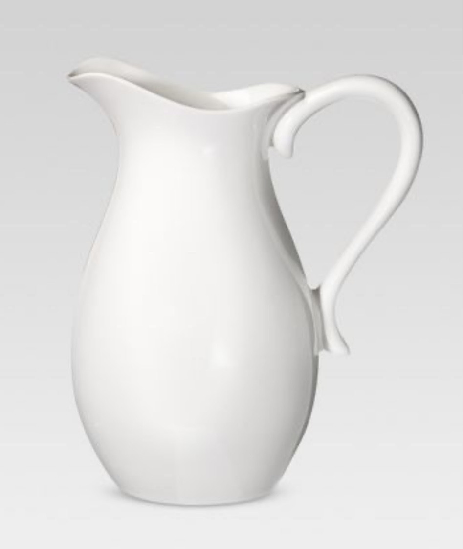 Porcelain pitcher white 

#LTKhome #LTKstyletip #LTKfindsunder100