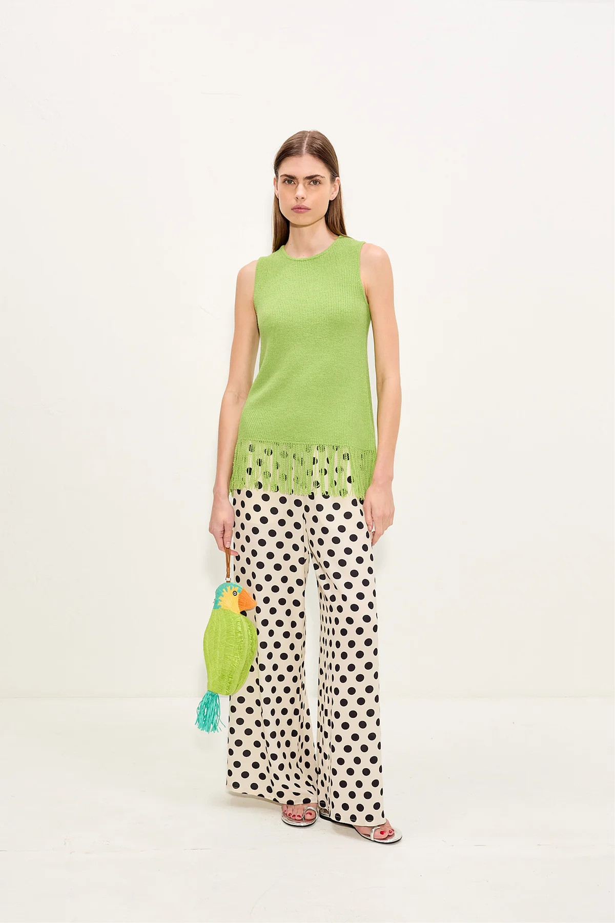 Lisel Knit Top In Lime | Simon Miller