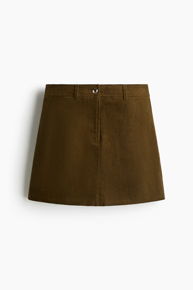 H & M - Mini skirt - Brown | H&M (UK, MY, IN, SG, PH, TW, HK)