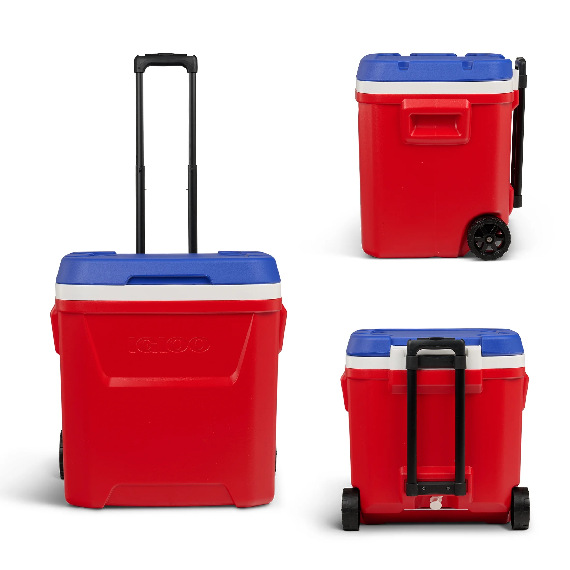 Igloo 60 QT Laguna Ice Chest Cooler with Wheels, Red White & Blue | Walmart (US)