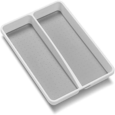 madesmart Classic Mini Utensil Tray - White | CLASSIC COLLECTION | 2-Compartments | Kitchen Organ... | Amazon (US)