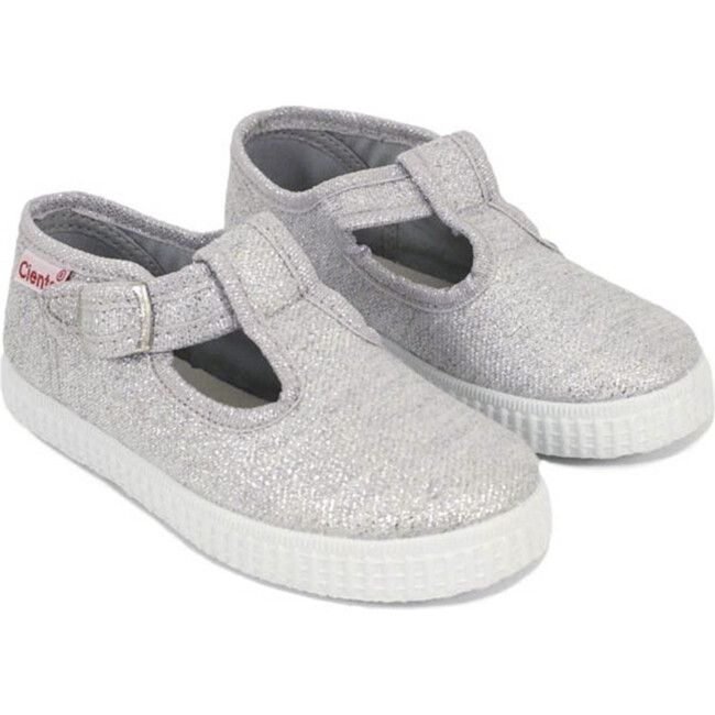 Buckle Sneakers, Silver | Maisonette