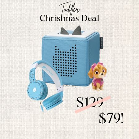 Toddler Christmas gift deal! Adorable Tonies box bundle deal. Get the Tonie box, Skye paw patrol, and headphones! Adorable Santa gift for girls and boys 4-10. Sale alert. Great deal for christmas

#LTKGiftGuide #LTKHoliday #LTKCyberWeek