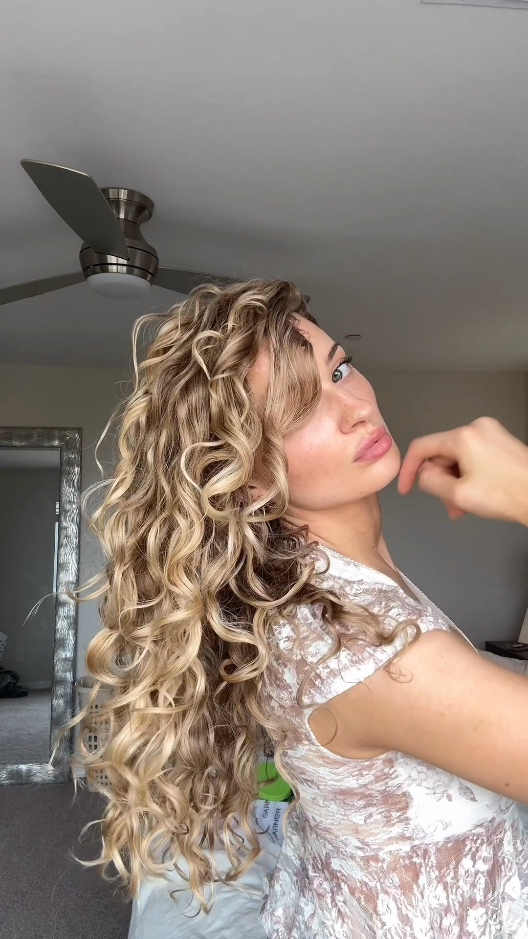 Affordable curly hair styling products 💚 
#LTKBeauty #LTKHair 
Curly hair care 
Curly hair tips 
Curly hair routine 
Natural curls 
Wavy hair 
Garnier products 
Curls

#LTKselfcare