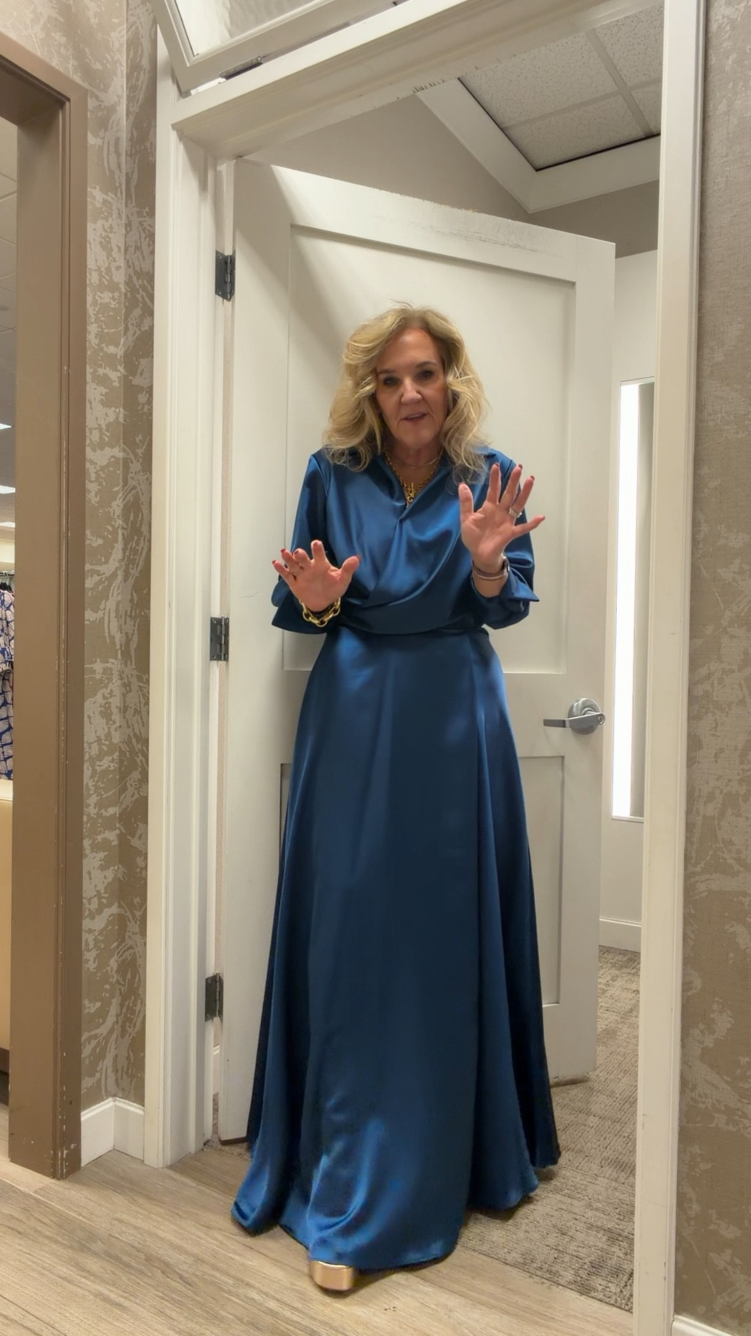 Black tie or formal wedding guest dress mother of the bride mother of the groom dress
It’s true to size I’m wearing an aid and it is a satin dress with a really pretty drape

#LTKWedding #LTKOver40 #LTKMidsize