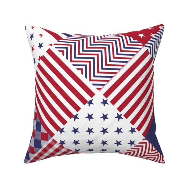 Patriotic Usa Independence Day Throw Pillow Cover w Optional Insert by Roostery - Walmart.com | Walmart (US)
