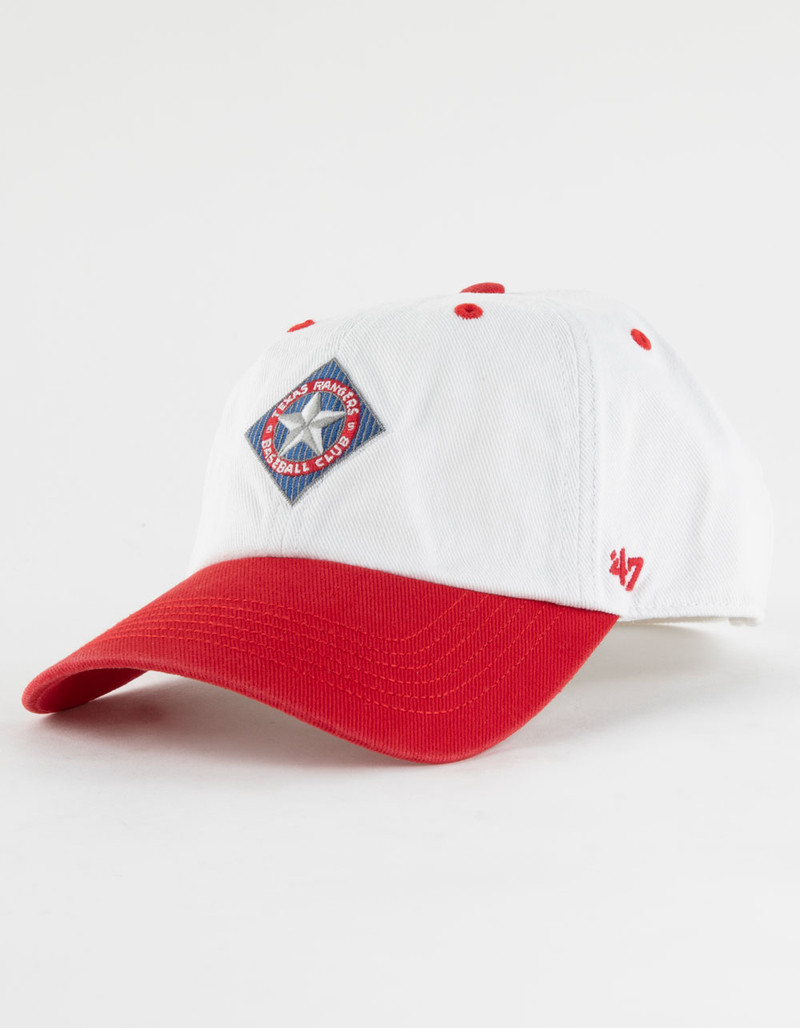 47 BRAND Texans Rangers Cooperstown Double Header Diamond '47 Clean Up Strapback Hat | Tillys