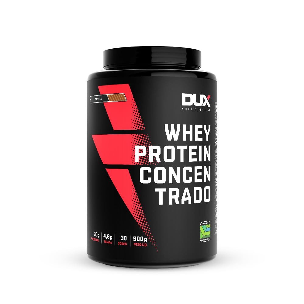 Dux Nutrition Whey Concentrado Pote Cookies - 900g | Amazon (BR)