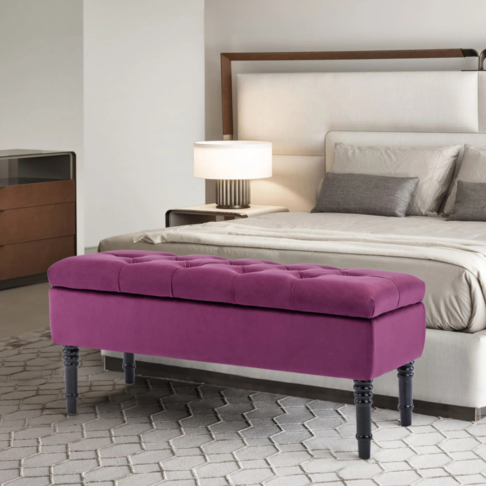 Velvet Ottoman | Wayfair North America