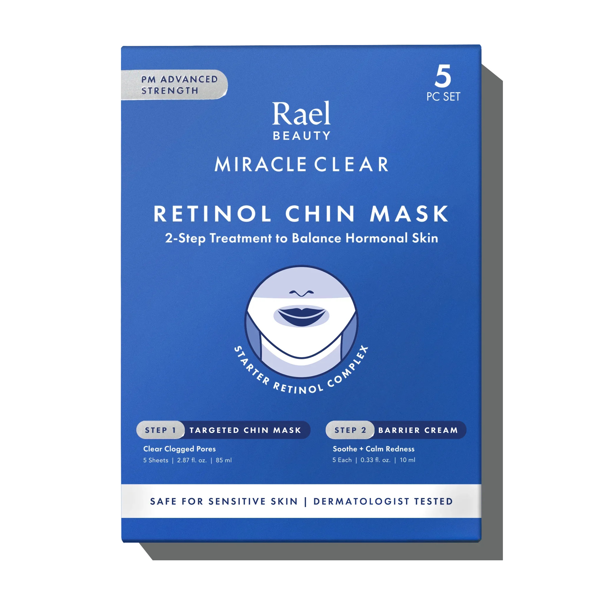 Miracle Clear Retinol Chin Mask 5-Pack Set | Rael