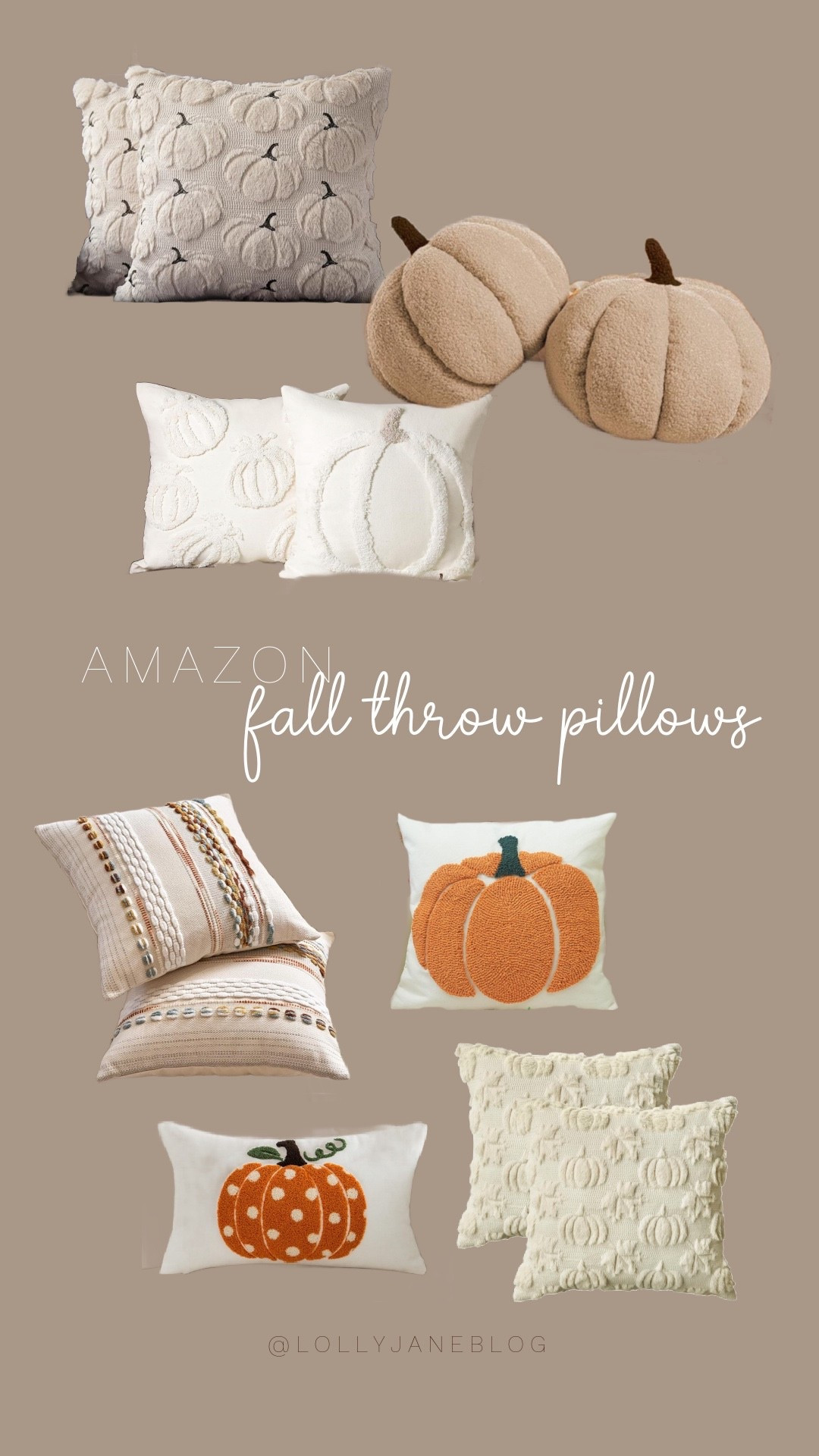 Fall throw pillows are the easiest way to cozy up your space—and Amazon has the cutest ones right now 🤍🎃 From soft neutrals to subtle pumpkin prints, these pillows bring just the right amount of seasonal charm without overpowering your decor. Perfect for layering on your couch, bed, or bench for that effortless autumn vibe. Cozy, cute, and totally cart-worthy!
#AmazonFallFinds #FallThrowPillows #PumpkinSeason #NeutralDecor #CozyHomeVibes #LTKHome #FallAesthetic #AmazonHomeDecor

#LTKSeasonal #LTKHome #LTKStyleTip