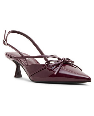 Women's Vixen Bow Slingback Kitten Heel Pumps | Macy's