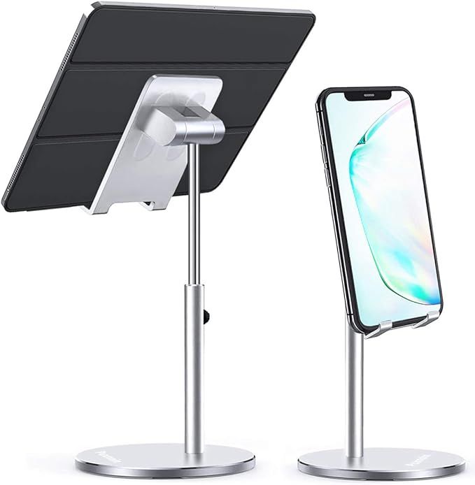 Cell Phone Stand for Desk, Height Angle Adjustable iPad Tablet Holder Stand, Sturdy Aluminum Meta... | Amazon (US)
