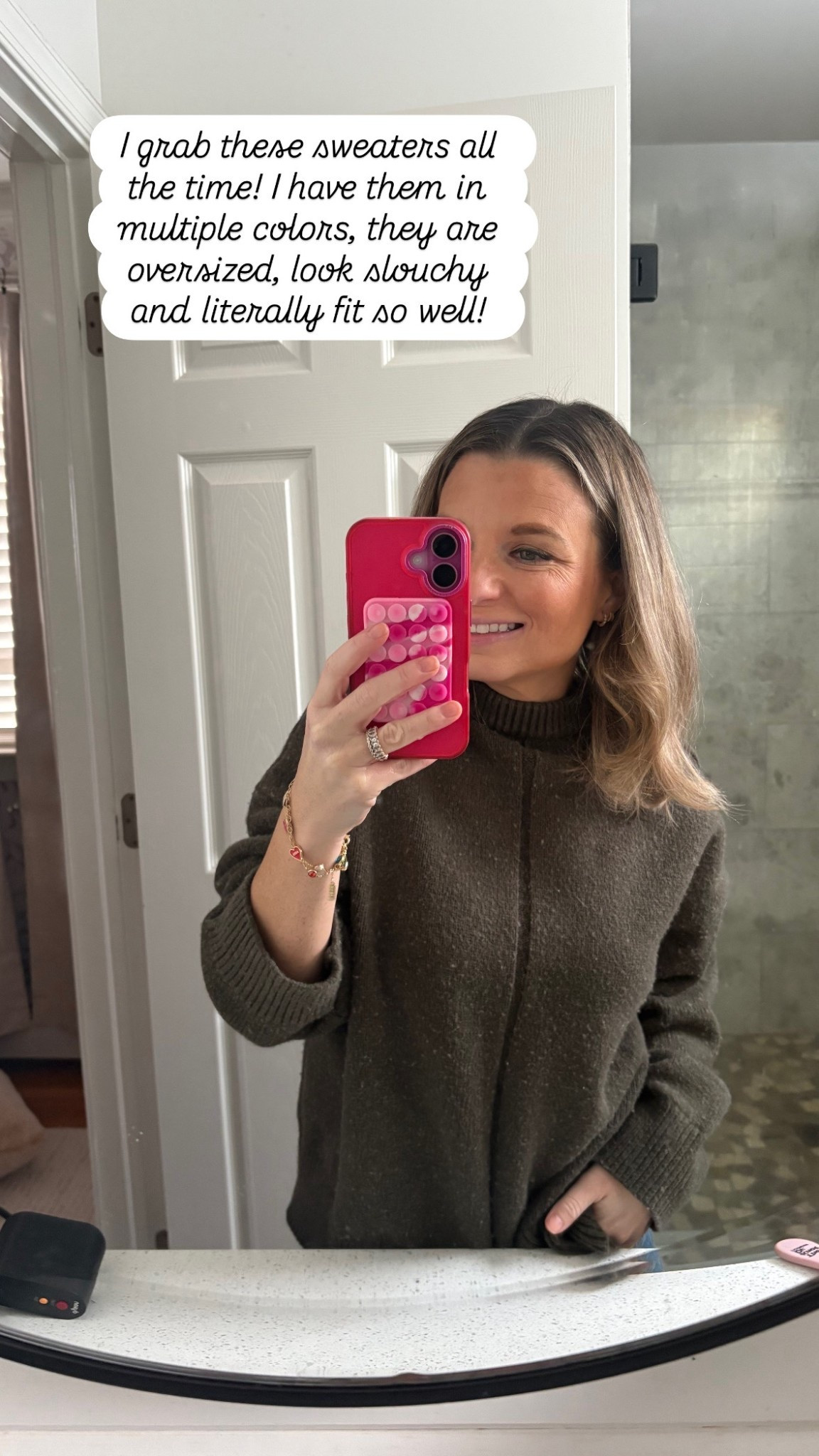 The cutest sweater that checks every box! I love the tan and this green the most! 

#LTKootd #LTKSaleAlert #LTKPetite