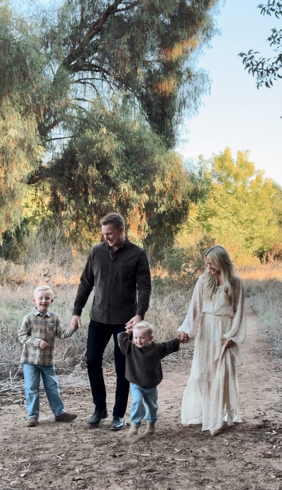 Linked my dress for you! I’m in the XS and did have it hemmed slightly. Boys outfits are Zara. Jordan’s outfit isn’t new so I’m not able to link it! 

#LTKSeasonal #LTKTall