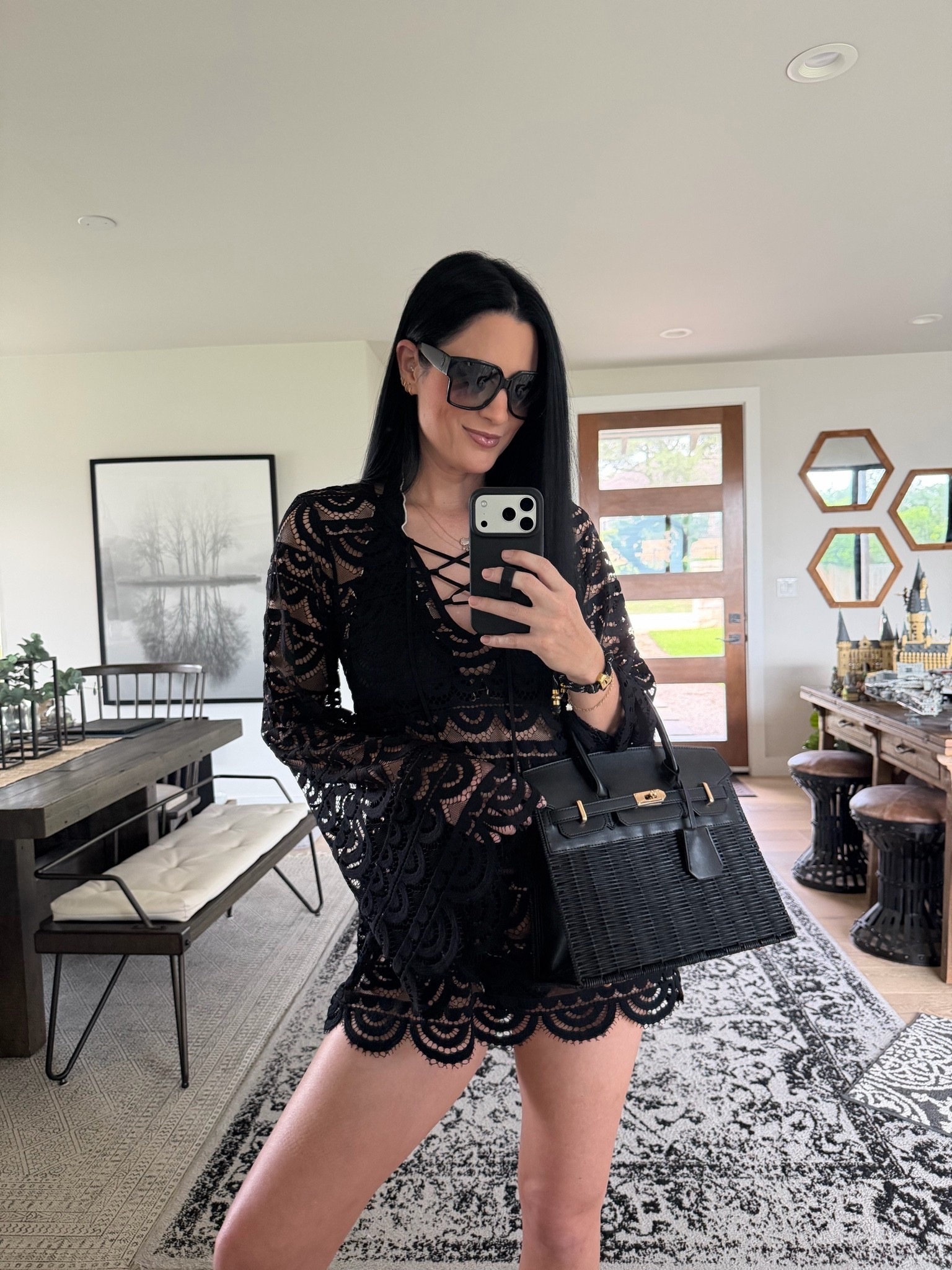 In love with this coverup from PQ Swim! I’m in the size XS/S but if you want a more oversized fit size up.

Use code 20ASHLEY for 20% off my Lisi Lerch bag!