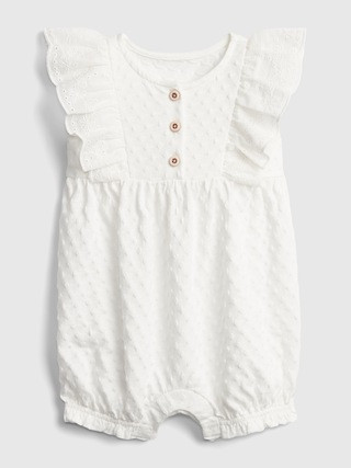 Baby Eyelet Shorty One-Piece | Gap (US)