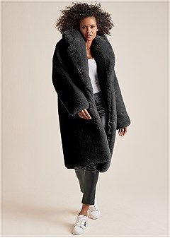 Oversized Faux Fur Coat | VENUS