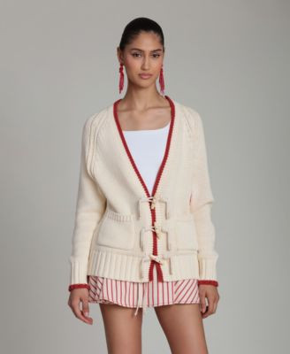 Avec Les Filles Women's Intarsia Lobster Long-Sleeve Sweater - Macy's | Macy's