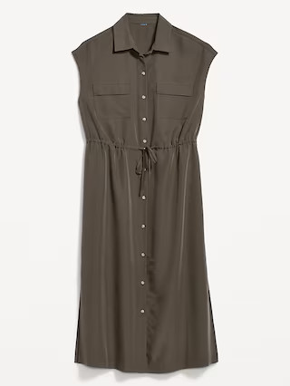 Waist-Defined Utility Midi Shirt Dress for Women$19.00$49.99Hot Deal38 Ratings Image of 5 stars, ... | Old Navy (US)