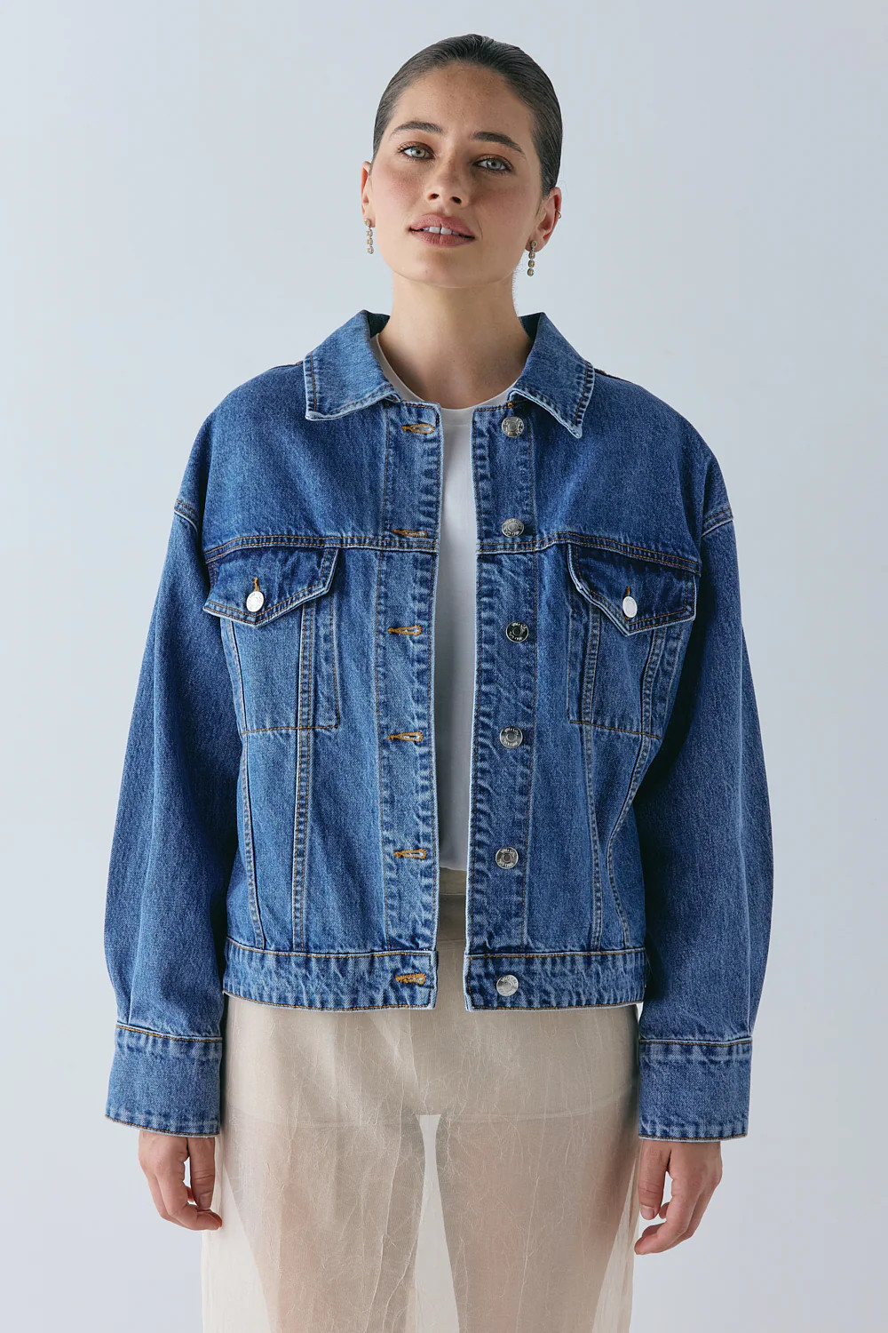 Yuki Denim Jacket Blue | VRG Grl