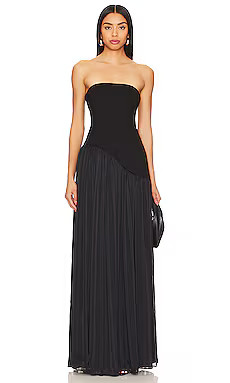 Lovers and Friends Alice Strapless Gown in Black from Revolve.com | Revolve Clothing (Global)