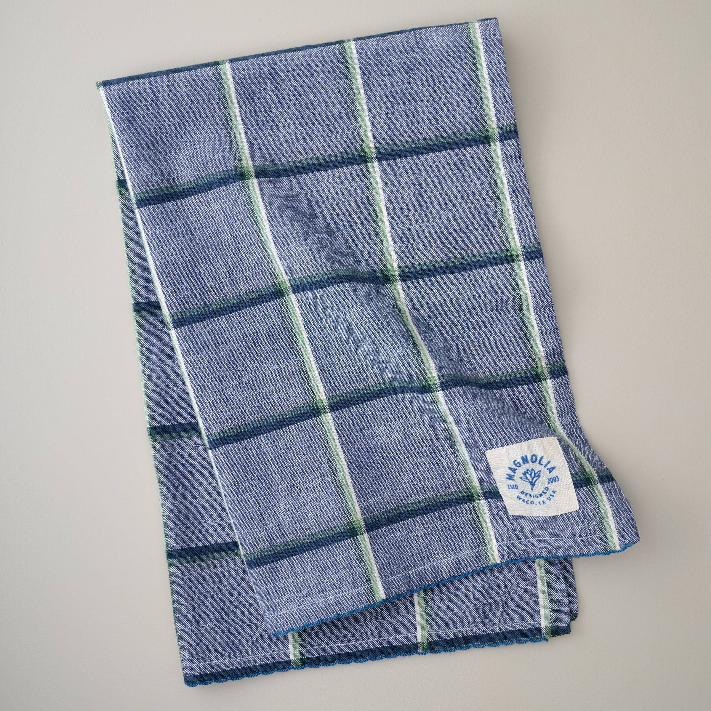 Chambray Window Pane Tea Towel | Magnolia