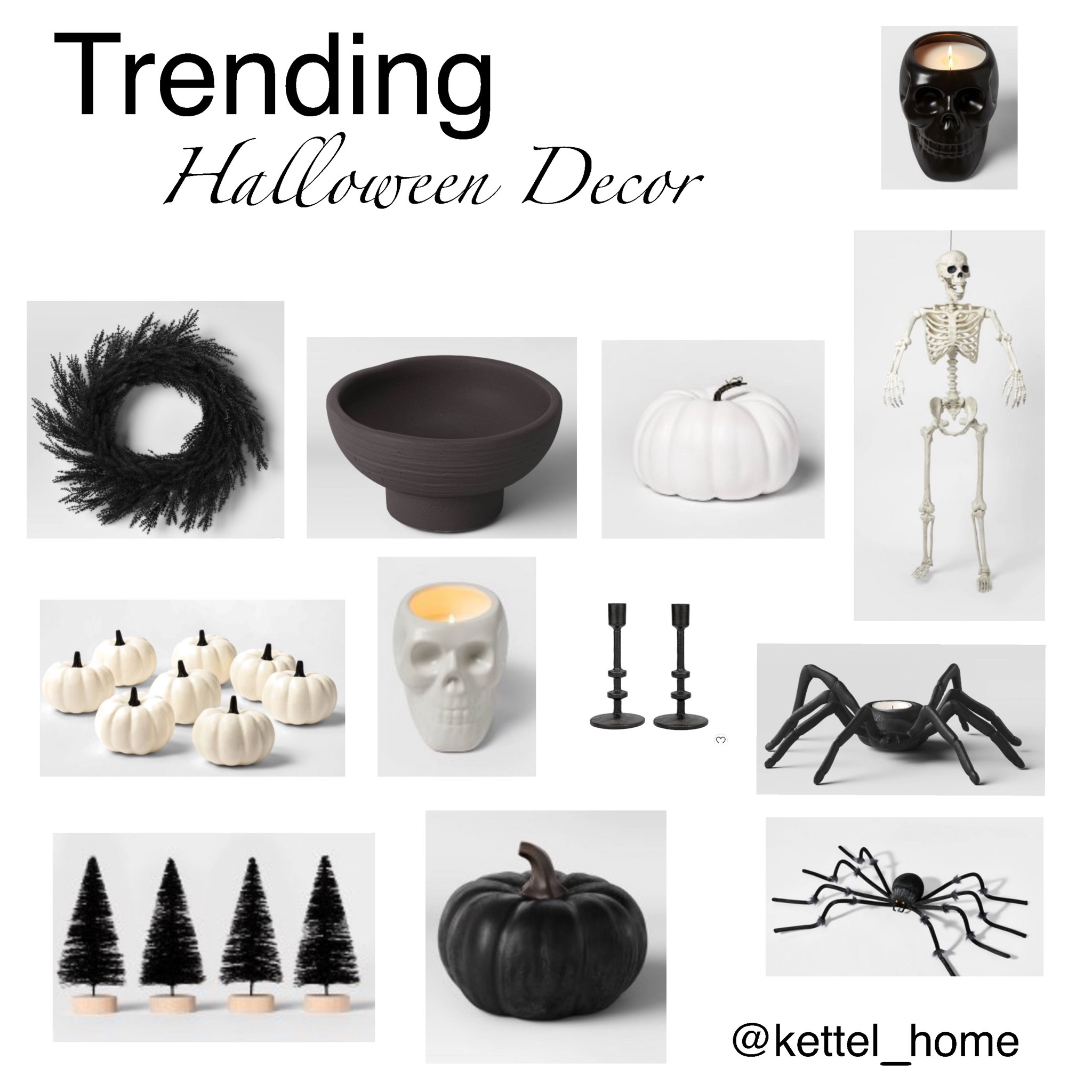 Black and white trending Hallowing decor. #halloweendecor #halloween #blackandwhitehalloweendecor

#LTKSeasonal #LTKHalloween #LTKhome