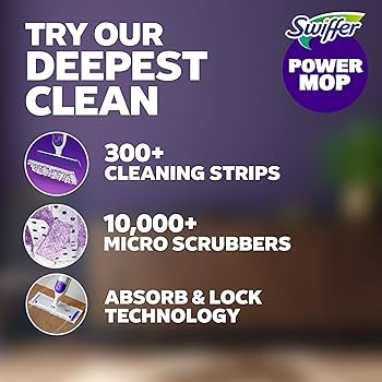 Swiffer PowerMop Multi-Surface Mop Kit for Floor Cleaning, Fresh Scent, Mopping Kit Includes Powe... | Amazon (US)