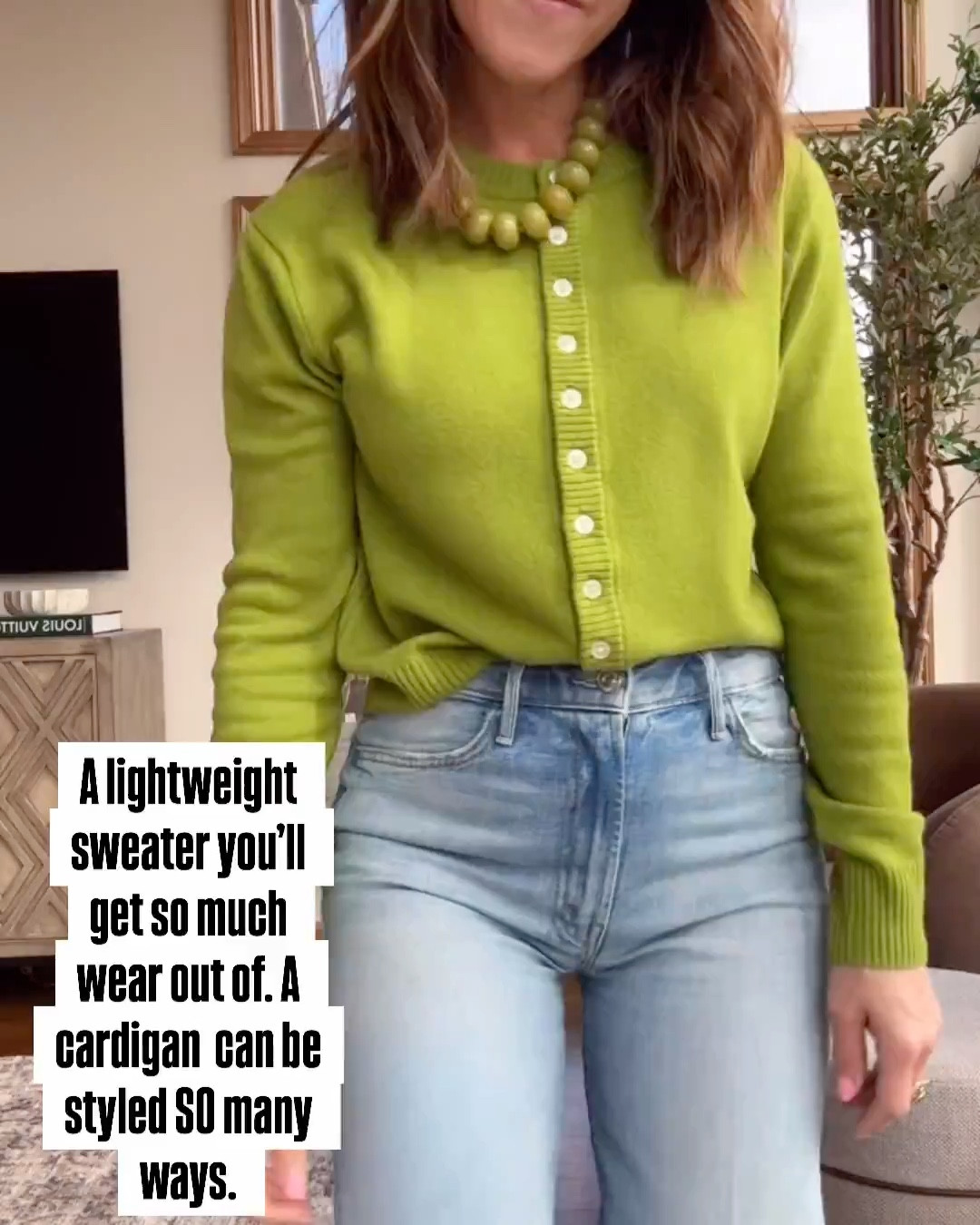 This color and fit 👌🏻 a perfect spring into summer sweater. 
Jeans tts, 25 regular 

#LTKSeasonal #LTKmomlife