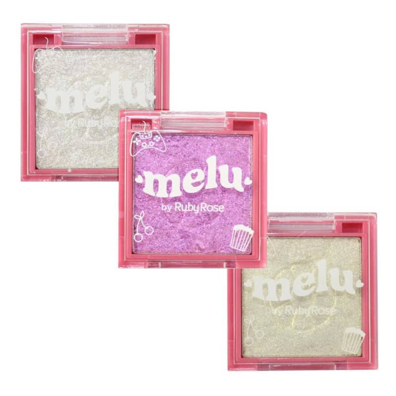 Kit com 3 Sombra e Iluminador Melu by Ruby Rose | Beleza Na Web (BR)