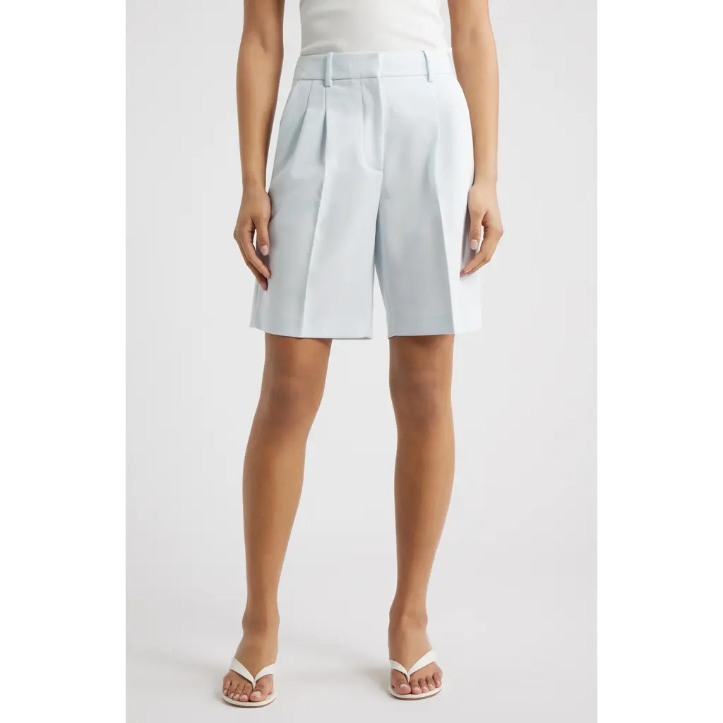 Open Edit The Icon High Rise Bermuda Shorts in Blue Breeze at Nordstrom, Size 0 | Nordstrom