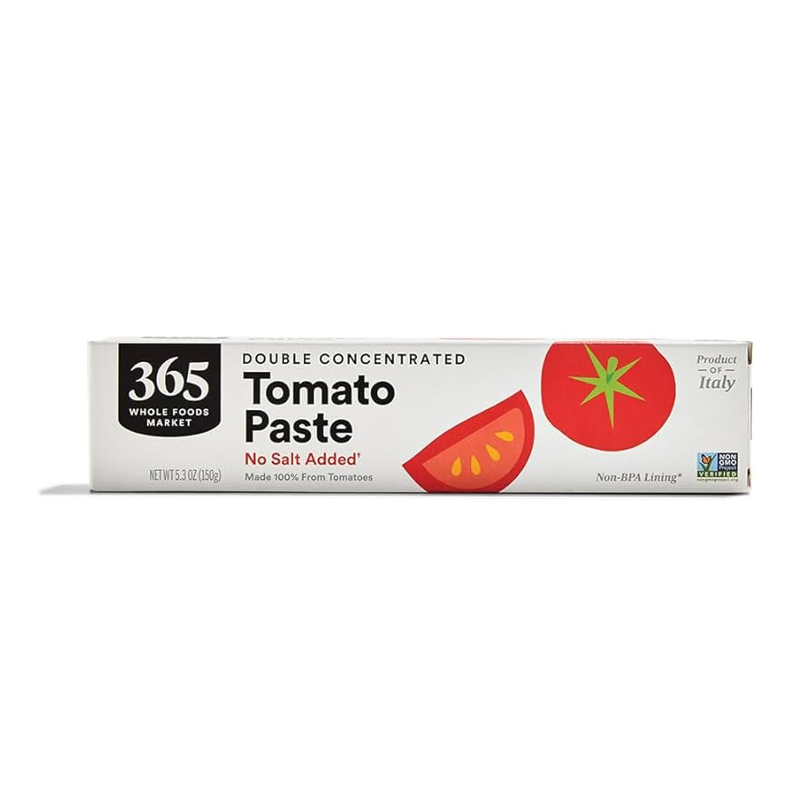 365 by Whole Foods Market, Tomato Paste, Double Concentrated, 5 Ounce | Amazon (US)