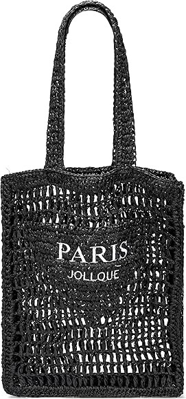 JOLLQUE gewebte Schulter Handtasche für Frauen, Stroh Crossbody Tasche für Strand, handgewebte ... | Amazon (DE)
