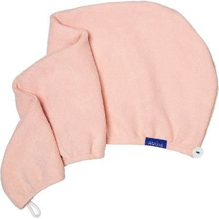 AQUIS Hair Wrap Hair-Drying Tool Water-Wicking Ultra-Absorbent Recycled Microfiber Lotus | Walmart (US)