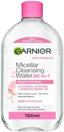 Garnier Micellar Water 700ml, All-in-One Face Cleanser & Makeup Remover | Gentle Face and Eye Mak... | Amazon (UK)