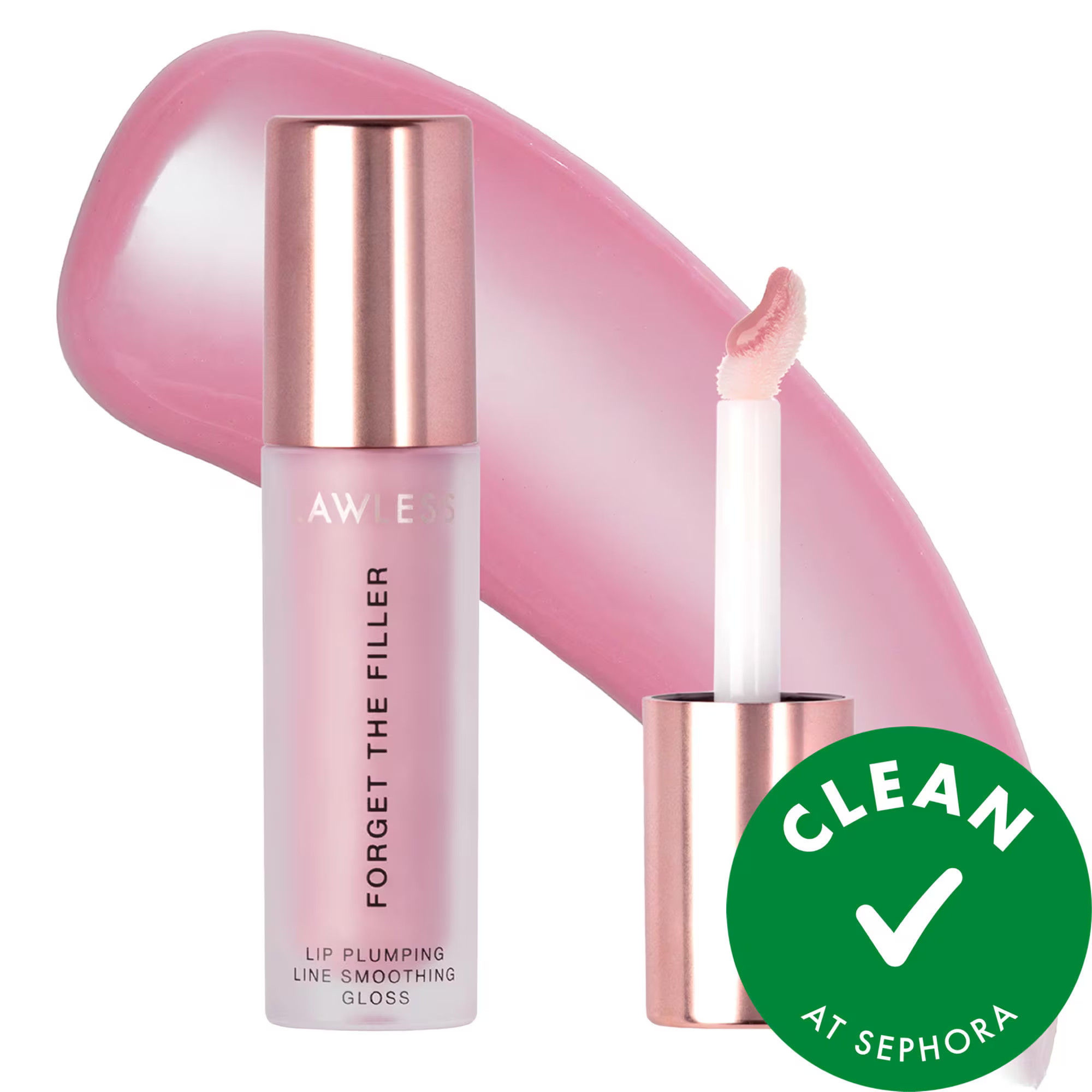 LAWLESS Forget The Filler Lip Plumper Line Smoothing Gloss Lavender Sorbet 0.11 oz / 3.3 mL | Sephora (US)