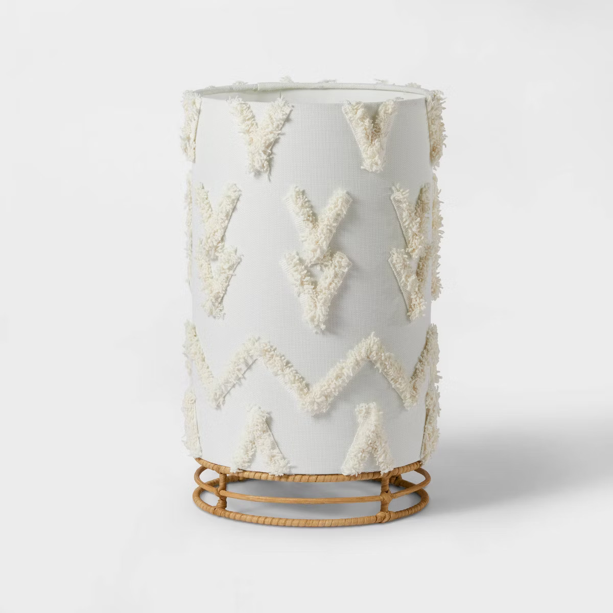 Boho Rattan Cylinder Kids' Nightlight (Light Bulbs Not Included) - Pillowfort™: Chevron Pattern... | Target