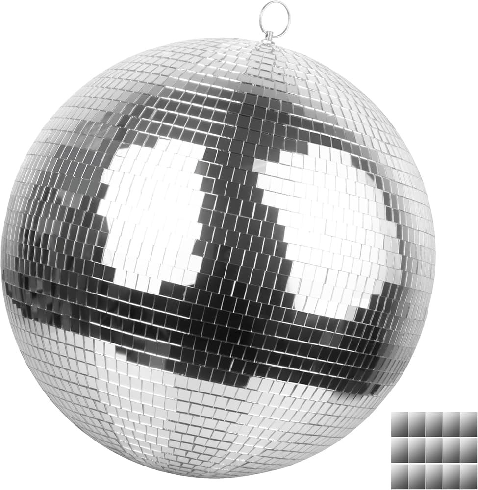 Faeshoo 16inch Large Disco Ball Mirror Ball for Disco Party Decorations, Disco Ball x 1pc, Replac... | Amazon (US)