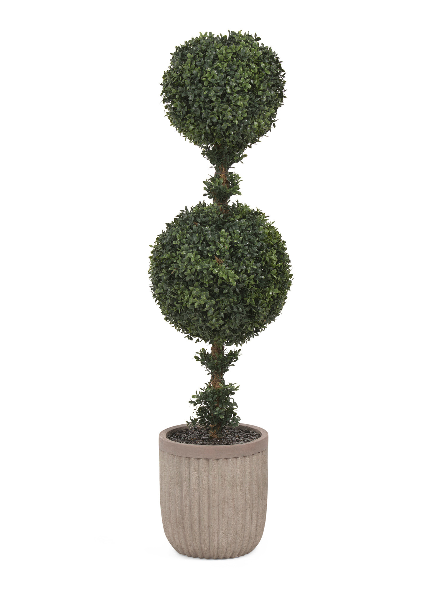 42in U V Resistant Double Ball Topiary In Magnesium Oxide Pot | TJ Maxx