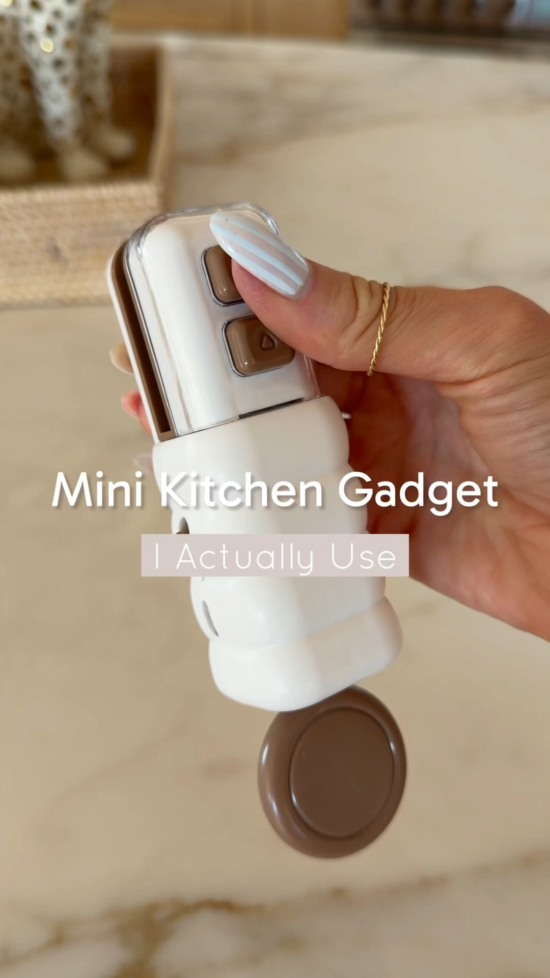 Mini kitchen gadget that seals snack bags with the press of a button, opens packages without reaching for scissors, and even has a built in bottle opener. It’s one of those little tools that ends up getting used way more than you’d expect. 

 #LTKHome