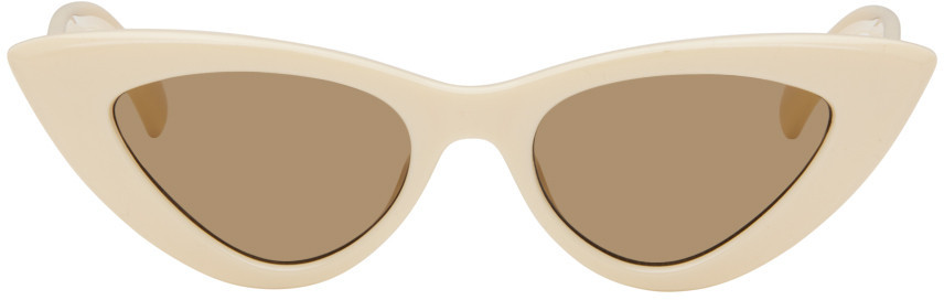 Le Specs Off-White Hypnosis Sunglasses | SSENSE