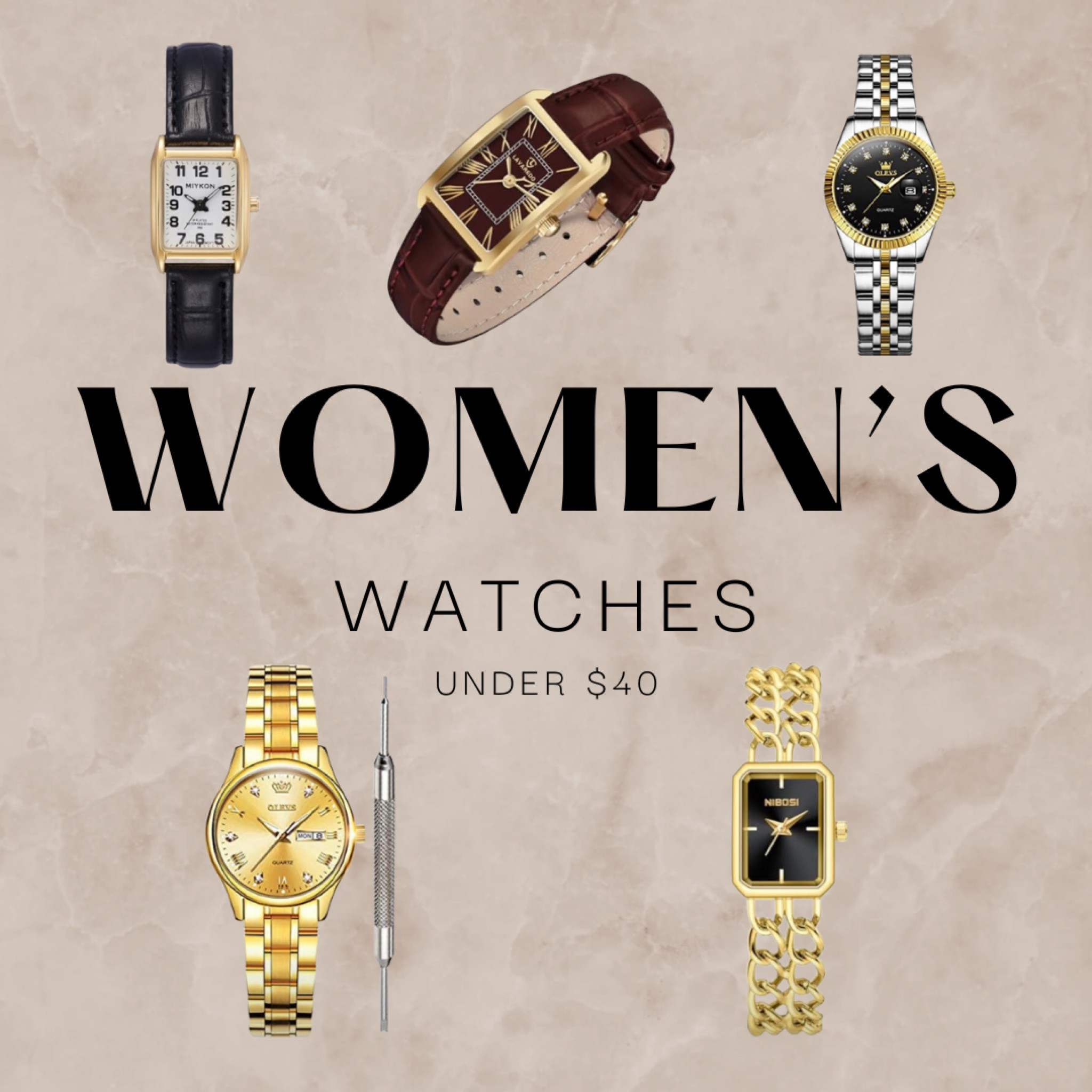 Timeless style doesn’t have to break the bank ⌚✨ Chic women’s watches under $40—because elegance should always be affordable! 💖

#LTKSaleAlert #LTKStyleTip #LTKGiftGuide