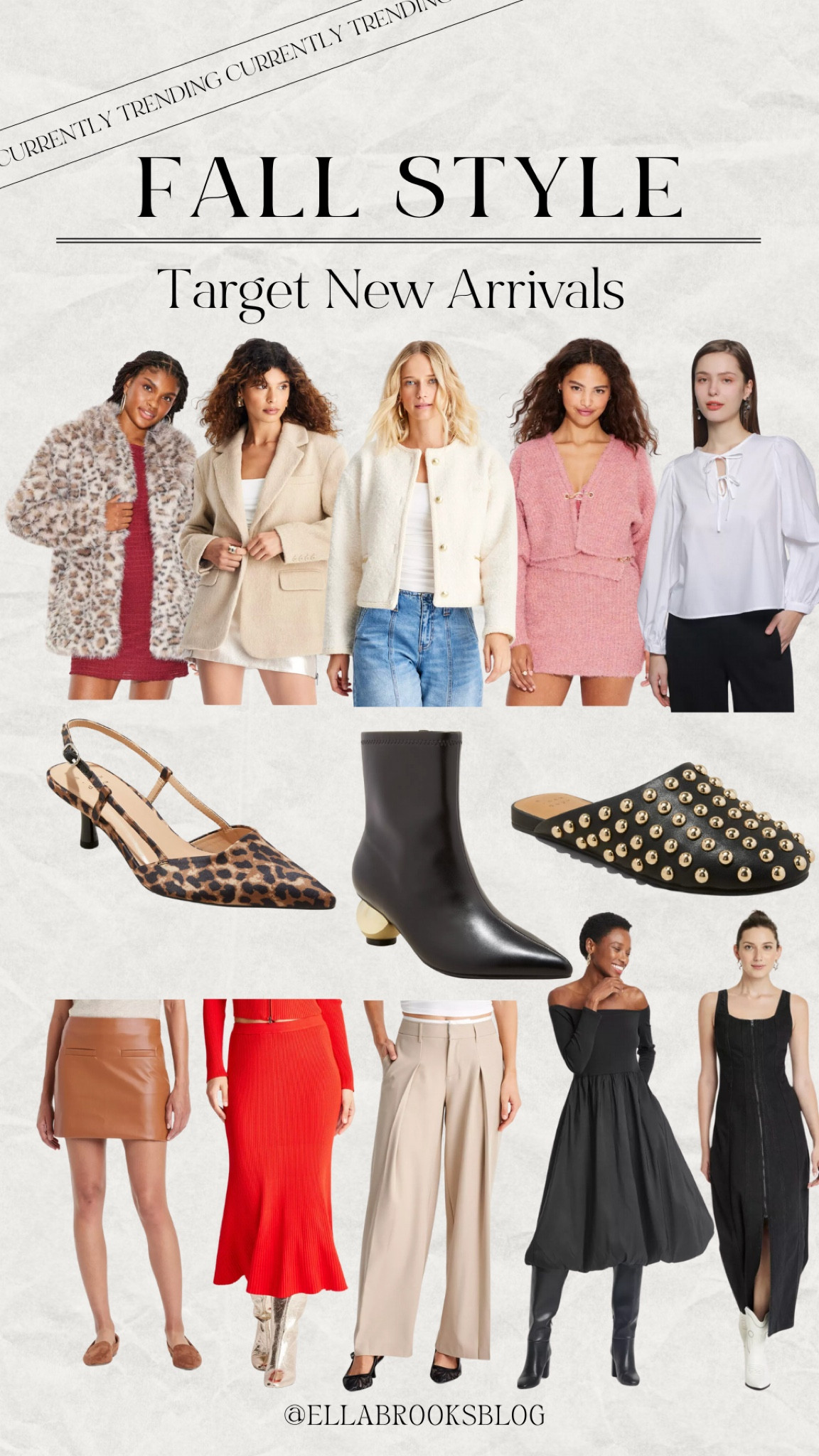New fall styles from Target!


Leopard jacket, leopard kitten heel, target fall fashion, fall outfit, studded mule, leather skirt, trouser pants, bubble hem dress, black dress, blazer jacket 

#LTKShoeCrush #LTKStyleTip #LTKFindsUnder100