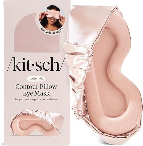 Kitsch Contour Pillow Eye Mask – Softer Than Silk Eye Masks for Sleep, Blindfold Sleep Masks fo... | Amazon (US)